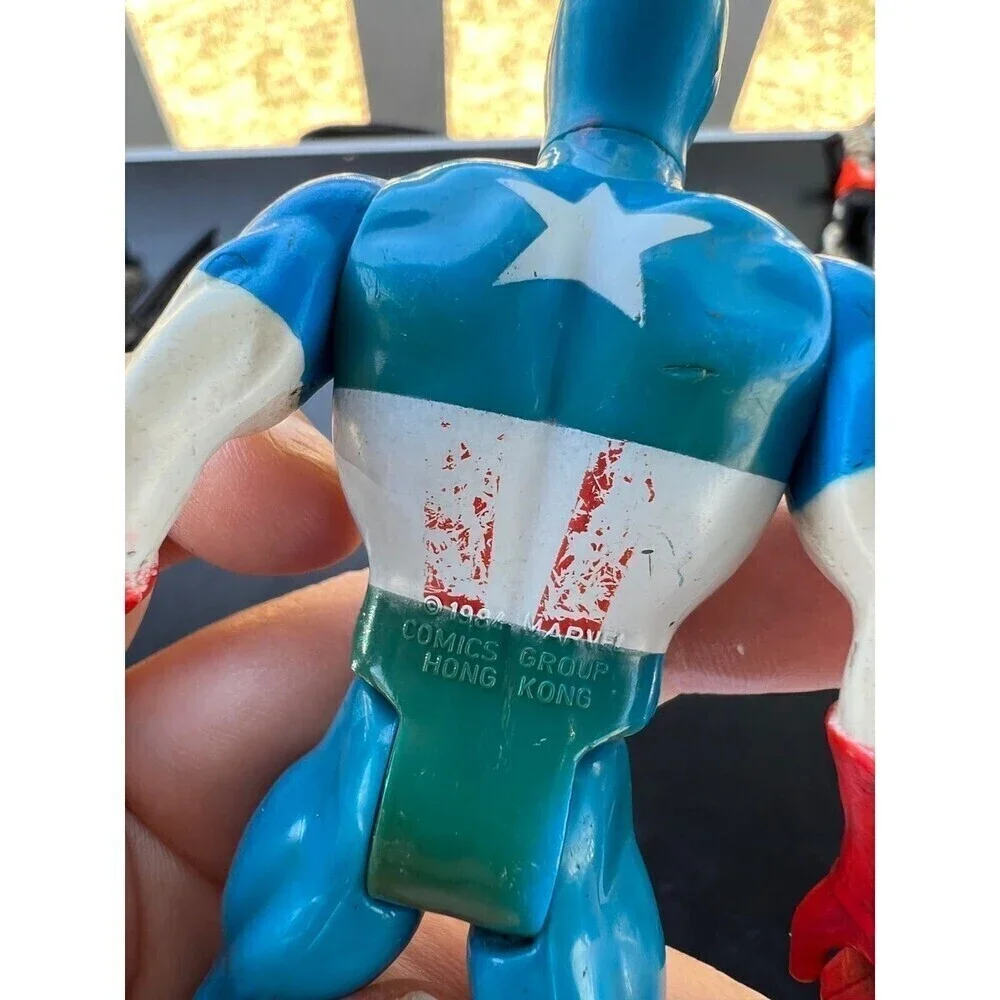 Vintage Captain America 1980s Marvel Classic 4.5” Figurine